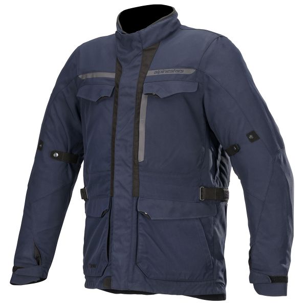 Motorcycle Coats Alpinestars Barcelona Drystar Blue Navy