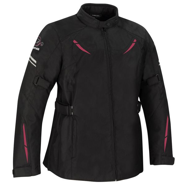 Motorcycle Coats Bering Lady Penelope Queen Size Black Fuchsia