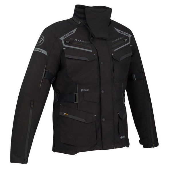 Motorcycle Coats Bering Minsk Gore-Tex Black Grey Motorcycle Coats Bering Minsk Gore-Tex Black Grey