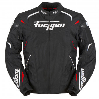 Furygan Narval Black White Red + Back Protector D3O Viper Level 2