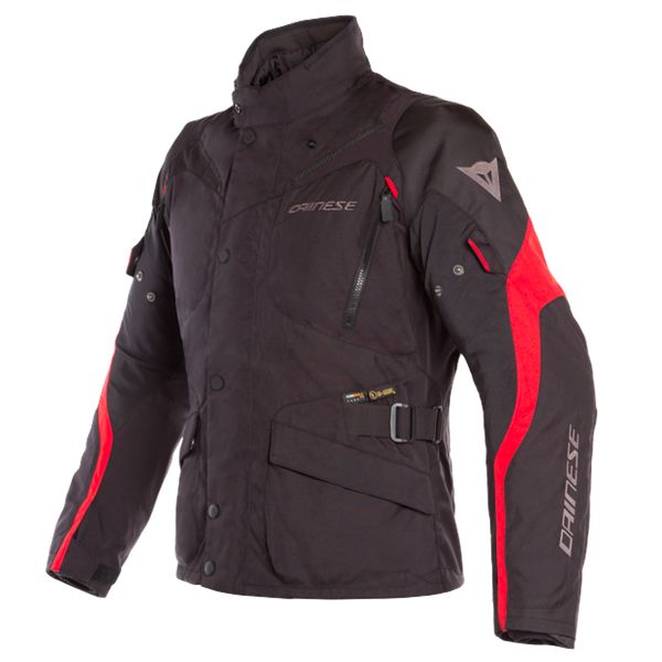 Motorcycle Coats Dainese Tempest 2 D-Dry Black Tour Red