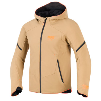 Motorcycle Coats Alpinestars Aeroshell WP Dark Khaki Black Orange Fluo