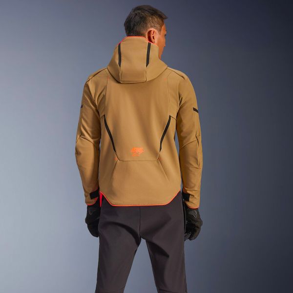 Alpinestars Aeroshell WP Dark Khaki Black Orange Fluo