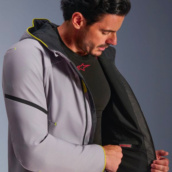 Alpinestars Aeroshell WP Mid Gray Yellow Fluo