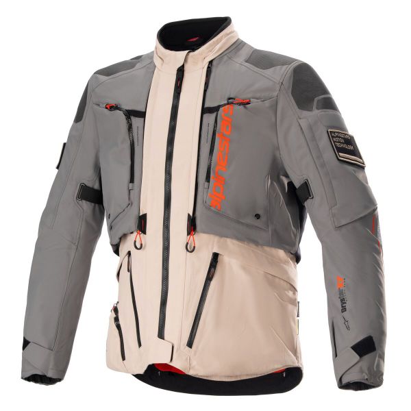 Motorcycle Coats Alpinestars AMT-10R Drystar XF Fur Grey Pale Brown Spicy Orange Motorcycle Coats Alpinestars AMT-10R Drystar XF Fur Grey Pale Brown Spicy Orange