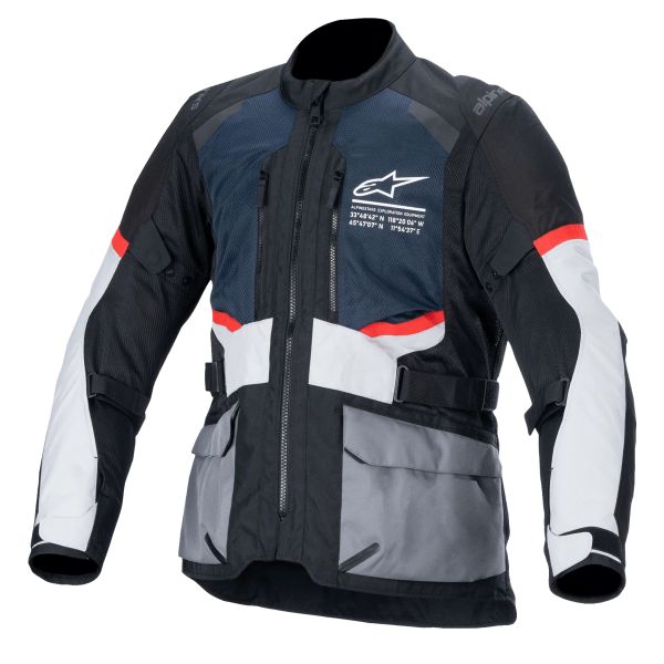 Motorcycle Coats Alpinestars Andes Air Drystar Deep Blue Black Ice Grey Motorcycle Coats Alpinestars Andes Air Drystar Deep Blue Black Ice Grey