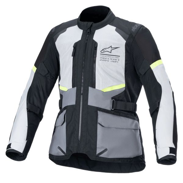 Motorcycle Coats Alpinestars Andes Air Drystar Ice Grey Dark Grey Black Motorcycle Coats Alpinestars Andes Air Drystar Ice Grey Dark Grey Black