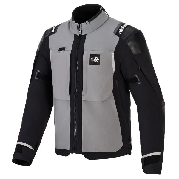Motorcycle Coats Alpinestars Andes Pro Drystar XF Dark Gray Black