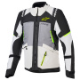 Motorcycle Coats Alpinestars Andes V4 Drystar Dark Gray Ice Gray Black Yellow Fluo