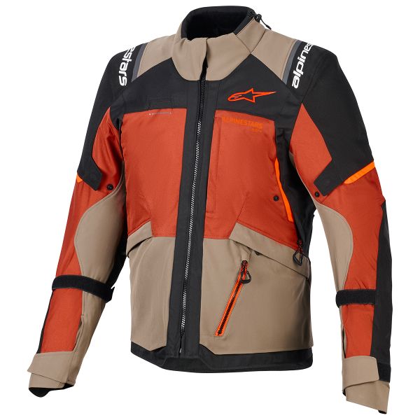 Motorcycle Coats Alpinestars Andes V4 Drystar Walnut Rust Black
