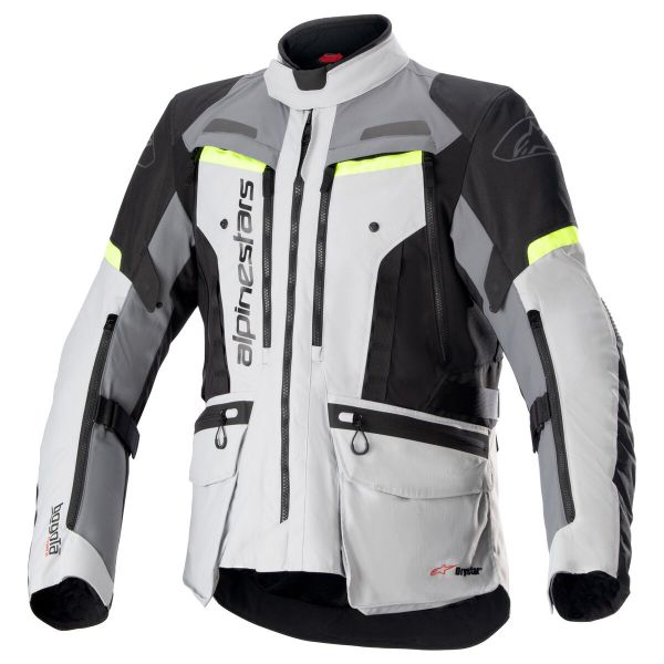 Motorcycle Coats Alpinestars Bogota Pro Drystar Ice Grey Dark Grey Yellow Fluo Motorcycle Coats Alpinestars Bogota Pro Drystar Ice Grey Dark Grey Yellow Fluo