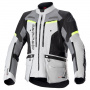 Motorcycle Coats Alpinestars Bogota Pro Drystar Ice Grey Dark Grey Yellow Fluo