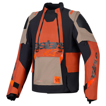 Motorcycle Coats Alpinestars Halo Pro Drystar XF Laminated Walnut Rust Black