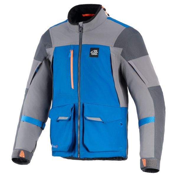 Motorcycle Coats Alpinestars Maxdura Drystar XF Royal Blue Dark Grey