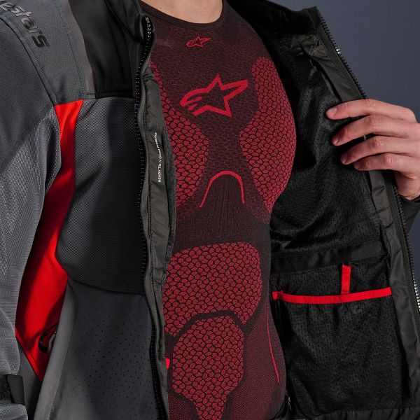 Alpinestars ST-2 Air Deep Gray Dark Gray Bright Red