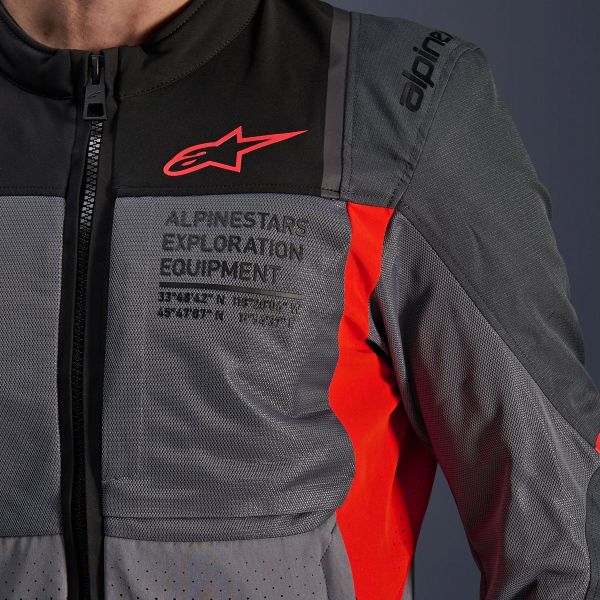 Alpinestars ST-2 Air Deep Gray Dark Gray Bright Red
