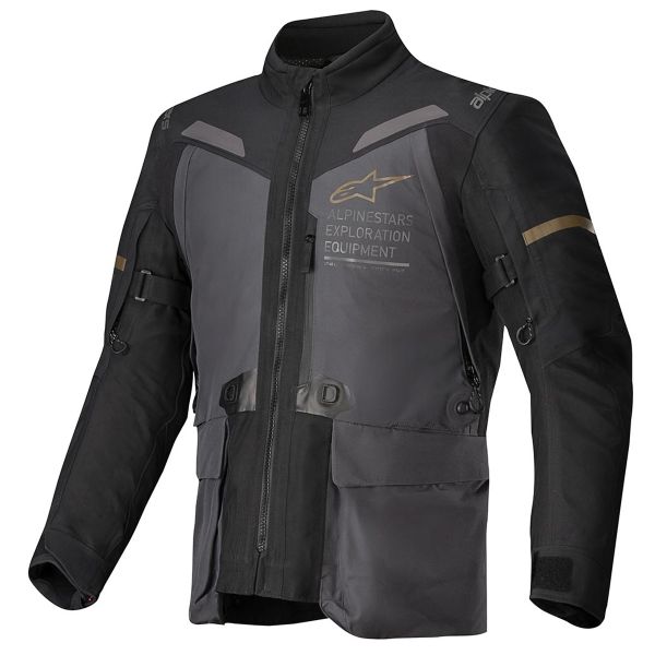 Motorcycle Coats Alpinestars ST-7 2L Gore-Tex Deep Gray Black Dark Khaki