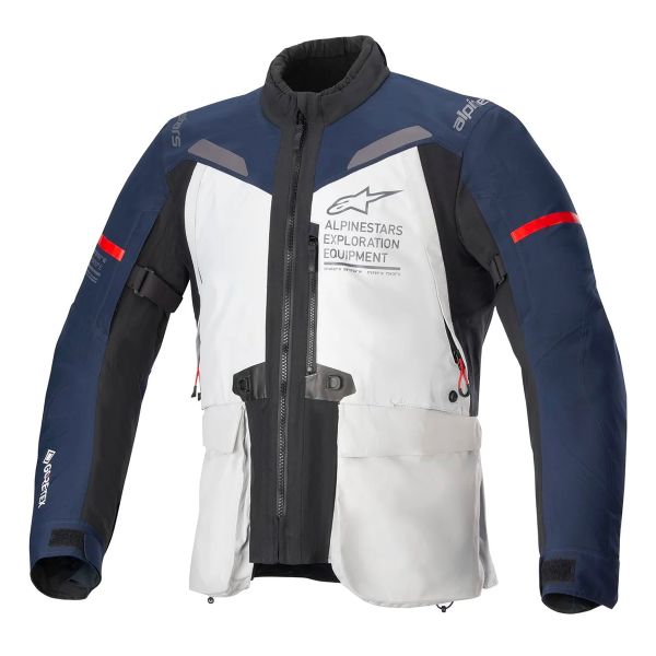 Motorcycle Coats Alpinestars ST-7 2L Gore-Tex Ice Grey Dark Blue Black Motorcycle Coats Alpinestars ST-7 2L Gore-Tex Ice Grey Dark Blue Black