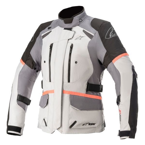 Motorcycle Coats Alpinestars Stella Andes V3 Drystar Ice Grey Dark Black Motorcycle Coats Alpinestars Stella Andes V3 Drystar Ice Grey Dark Black