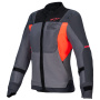 Motorcycle Coats Alpinestars Stella ST-2 Air Deep Gray Dark Gray Fluo Coral