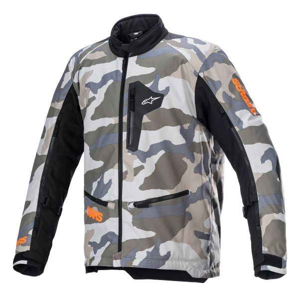 Motorcycle Coats Alpinestars Venture XT Mojave Camo Orange Fluo