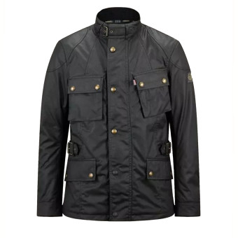 Motorcycle Coats Belstaff Crosby New Tech Wax Black