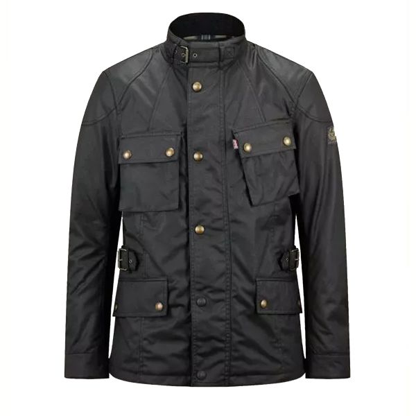 Motorcycle Coats Belstaff Crosby New Tech Wax Black