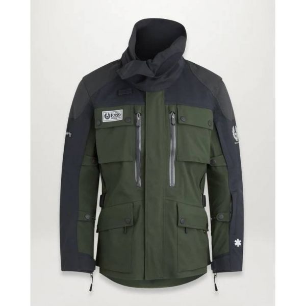 Motorcycle Coats Belstaff Long Way Up Jacket Dark Olive Black
