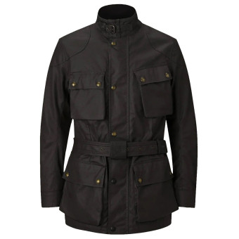 Motorcycle Coats Belstaff Trialmaster Wax 8oz Black