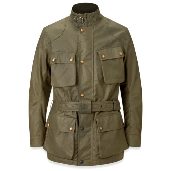 Motorcycle Coats Belstaff Trialmaster Wax 8oz Olive Green