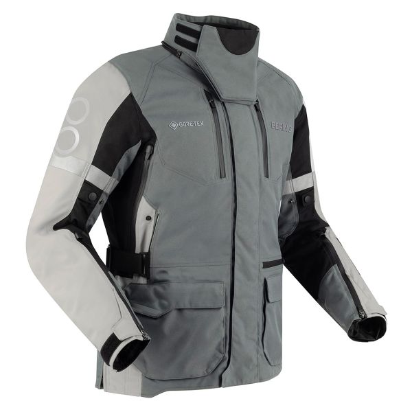 Motorcycle Coats Bering Antarctica Gore-Tex Black Grey Motorcycle Coats Bering Antarctica Gore-Tex Black Grey