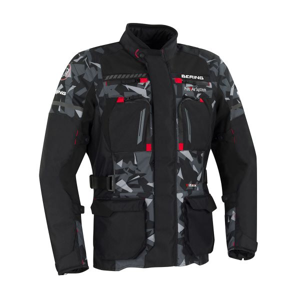 Motorcycle Coats Bering Boston Black Camo CE Motorcycle Coats Bering Boston Black Camo CE