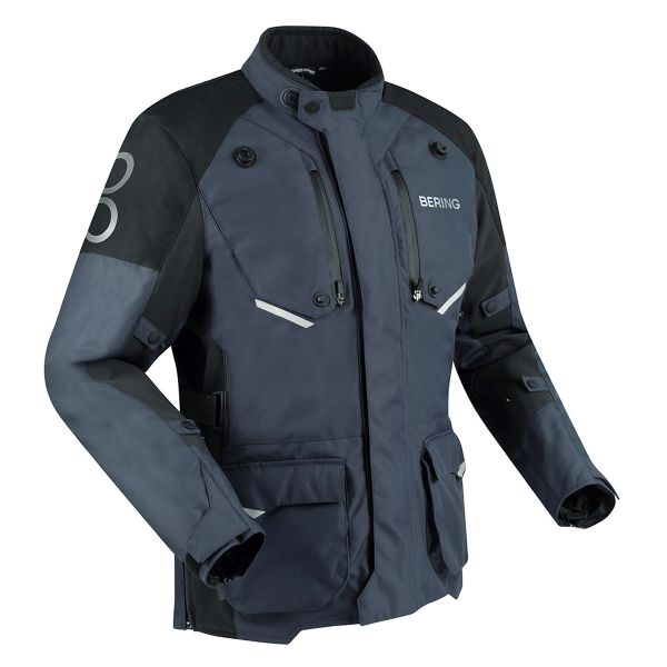 Motorcycle Coats Bering Calgary Black Grey Motorcycle Coats Bering Calgary Black Grey