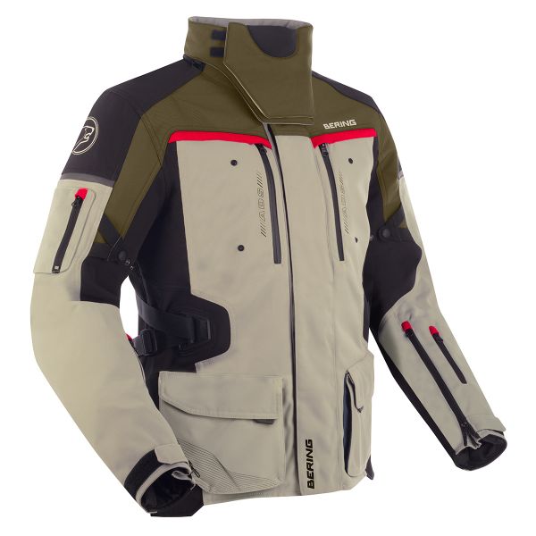Motorcycle Coats Bering Freeway Beige Black Motorcycle Coats Bering Freeway Beige Black