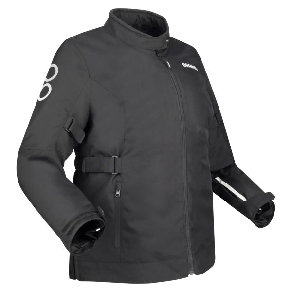 Motorcycle Coats Bering Lady Pamela Queen Size Black White