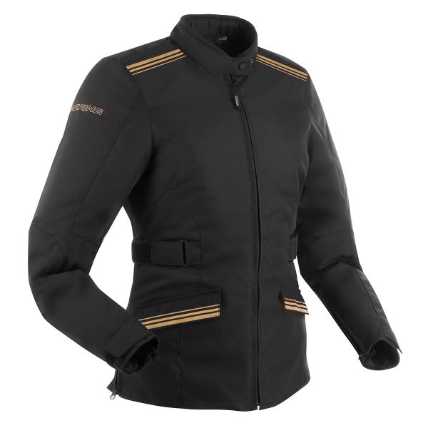 Motorcycle Coats Bering Lady Shine Black Gold Motorcycle Coats Bering Lady Shine Black Gold