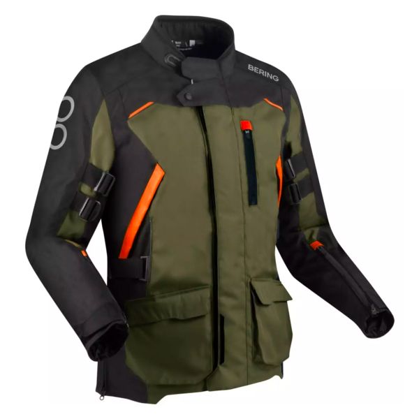 Motorcycle Coats Bering Zephyr Black Kaki Orange Motorcycle Coats Bering Zephyr Black Kaki Orange