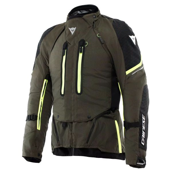 Motorcycle Coats Dainese Super Adventure Absoluteshell Tarmac Black Fluo Yellow