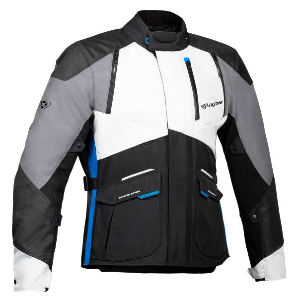 Motorcycle Coats Ixon Balder Black Grey Blue