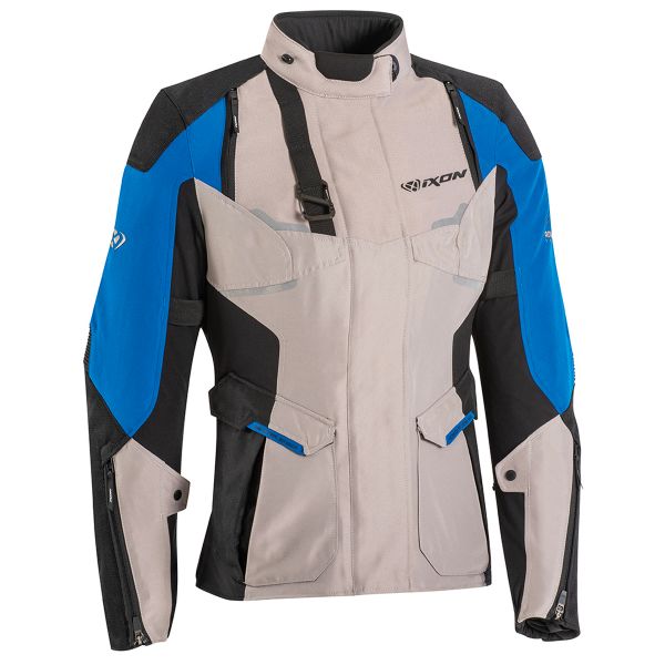 Motorcycle Coats Ixon Eddas Lady Grege Blue Black