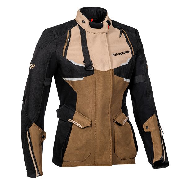 Motorcycle Coats Ixon Eddas Lady Sand Brown Black