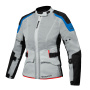 Motorcycle Coats Ixon M-Njord Lady Light Grey Blue Bright Red
