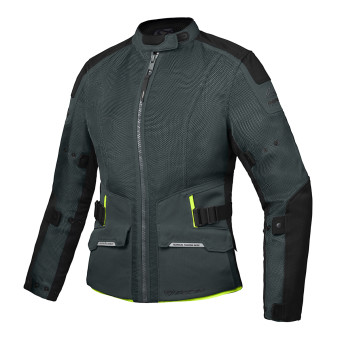 Motorcycle Coats Ixon M-Njord Lady Tactical Green Black Yellow