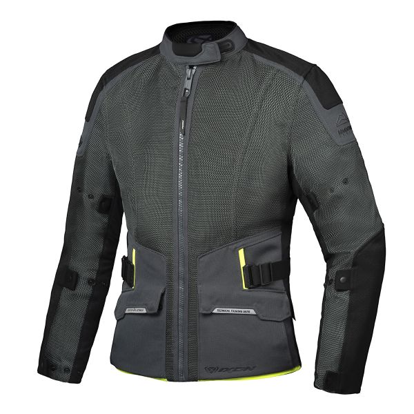 Motorcycle Coats Ixon M-Njord Tactical Green Black Yellow