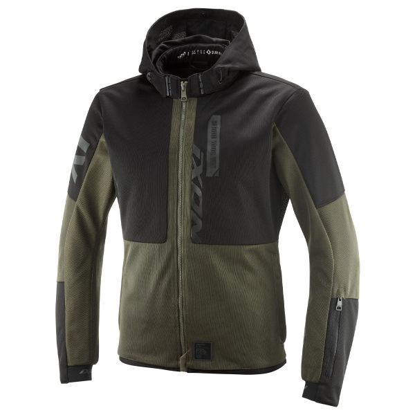 Motorcycle Coats Ixon Park Air Khaki Black