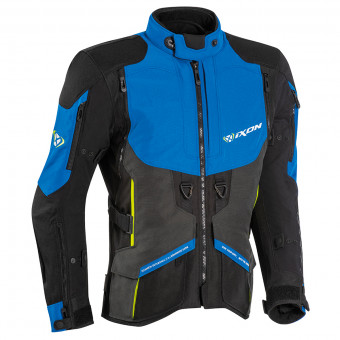 Motorcycle Coats Ixon Ragnar Black Anthracite Blue