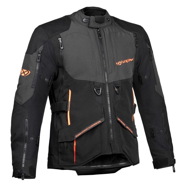 Motorcycle Coats Ixon Ragnar Black Anthracite Orange Motorcycle Coats Ixon Ragnar Black Anthracite Orange
