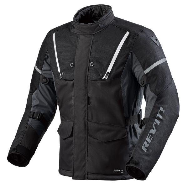 Motorcycle Coats REV'IT Horizon 3 H2O Black White