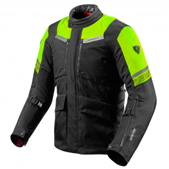 Motorcycle Coats REV'IT Neptune 2 GTX Black Yellow Neon