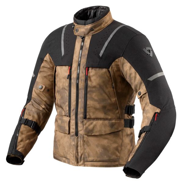 Motorcycle Coats REV'IT Offtrack 2 H2O Black Brown